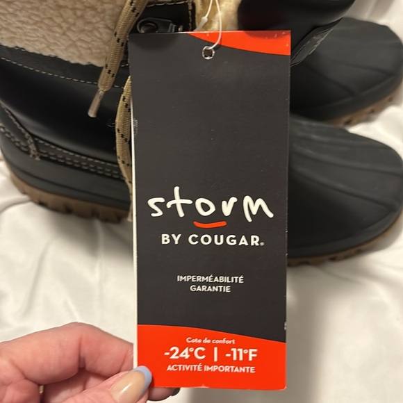 NWT COUGAR STORM winter boots. Black 8 - Picture 4 of 9